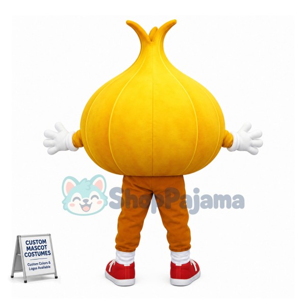 Lightweight Cartoon Yellow Onion Mascot Costume 