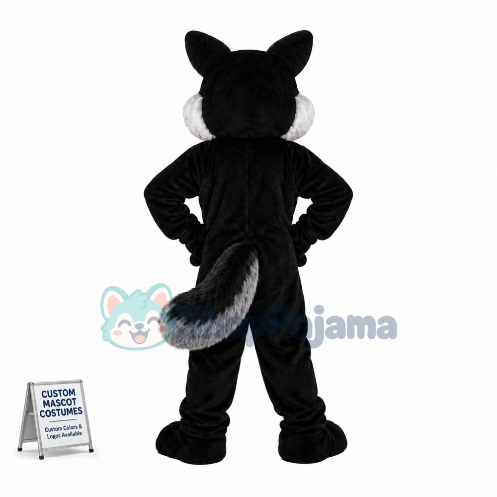 Toothy Wolf Mascot Costume 