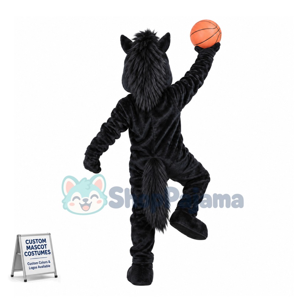 College Mustang Mascot Costume 