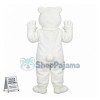 White Bear Cub Mascot Costume 