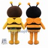 Adult Size Cartoon Yellow Honeybee & Orange Honeybee Mascot Costume	