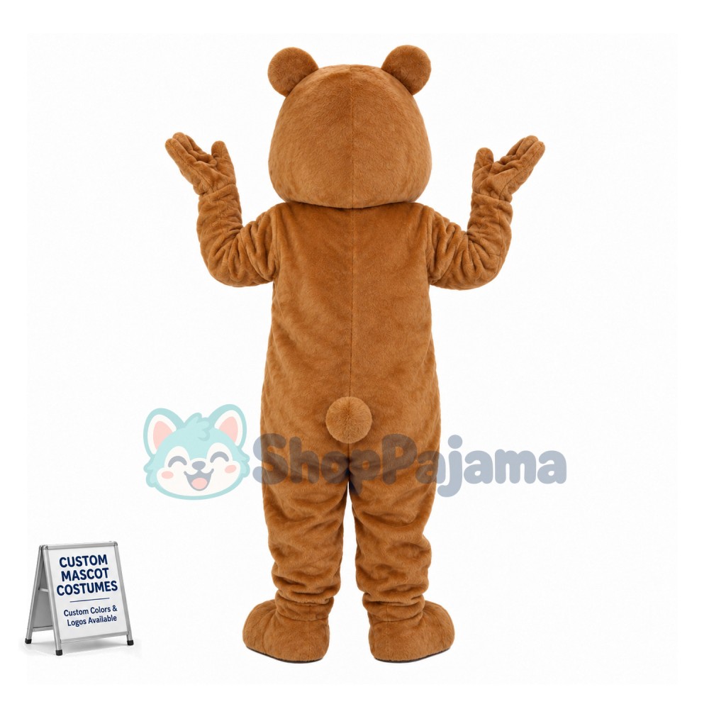 Baby Light Brown Bear Mascot Costume	 