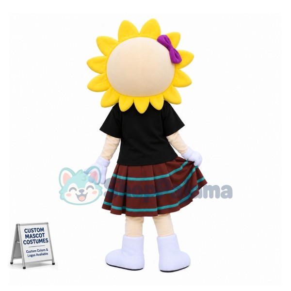 Beautiful Sun Girl Mascot Cartoon Costume	