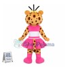 Lovely Cheerleader Leopard Mascot Costume 