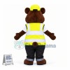 Carl the Safety Bear Mascot Costume  