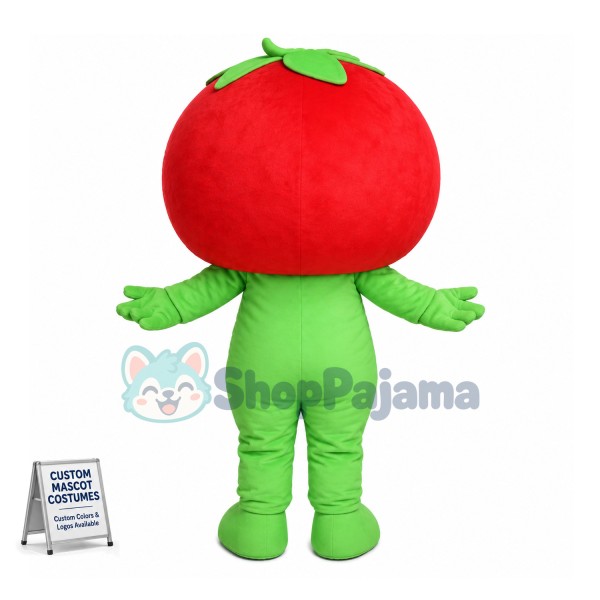 Angry Tomato Man Mascot Costume 