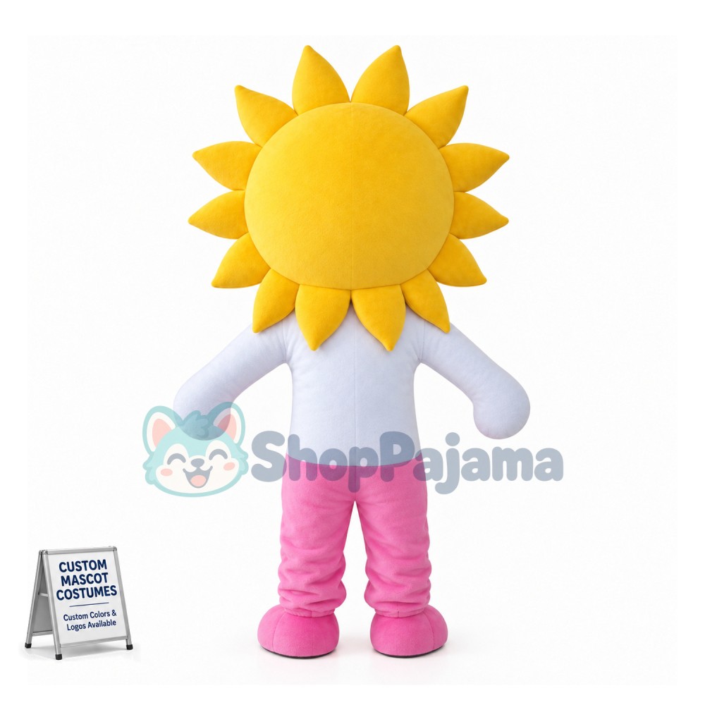 Sun Man Cartoon Mascot Costume 