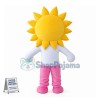 Sun Man Cartoon Mascot Costume 