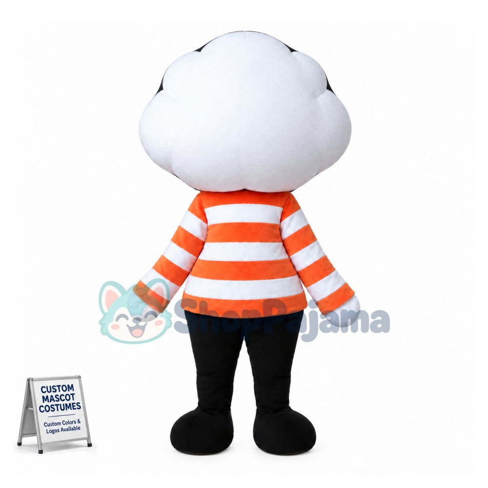 Cotton Man Mascot Costume 