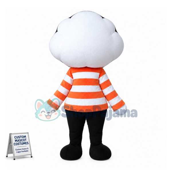Cotton Man Mascot Costume 
