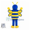Elementary School Blue Honey Bee Mascot Costume 