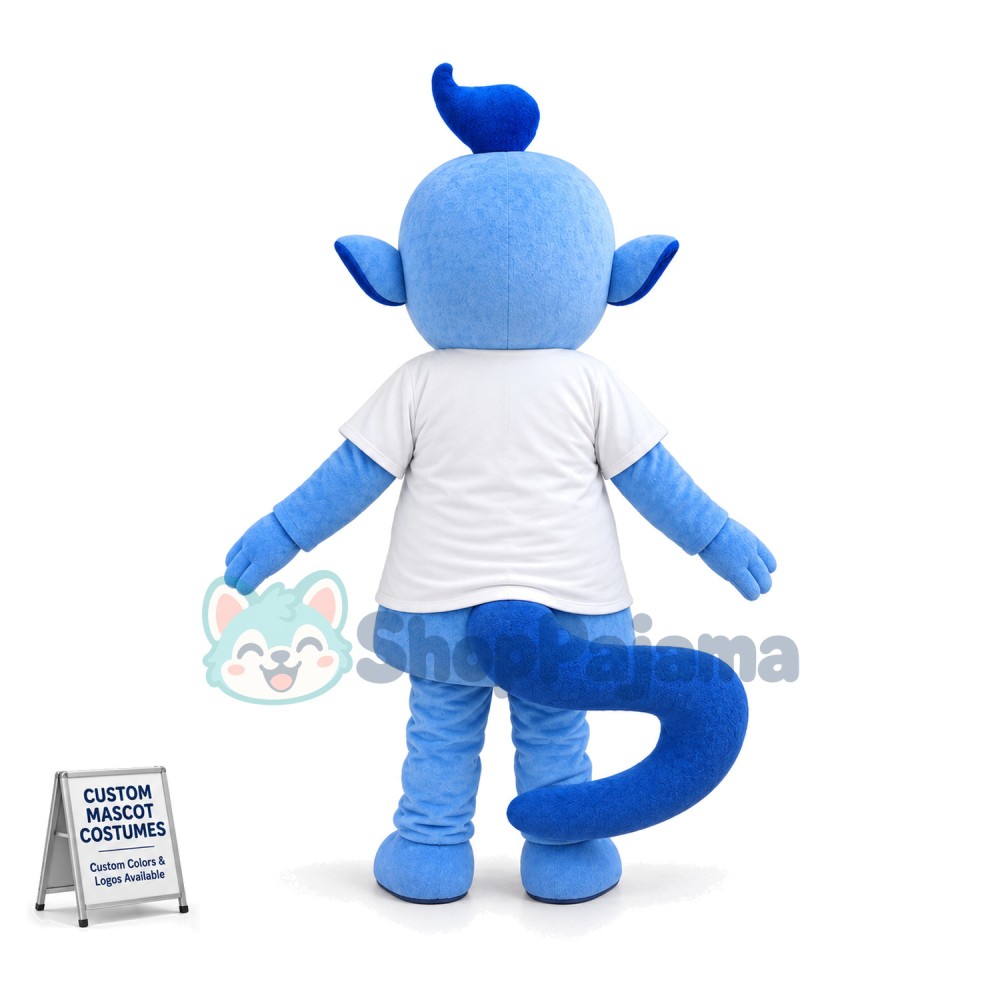 Genie of the Lamp Mascot Cartoon Character Costume 