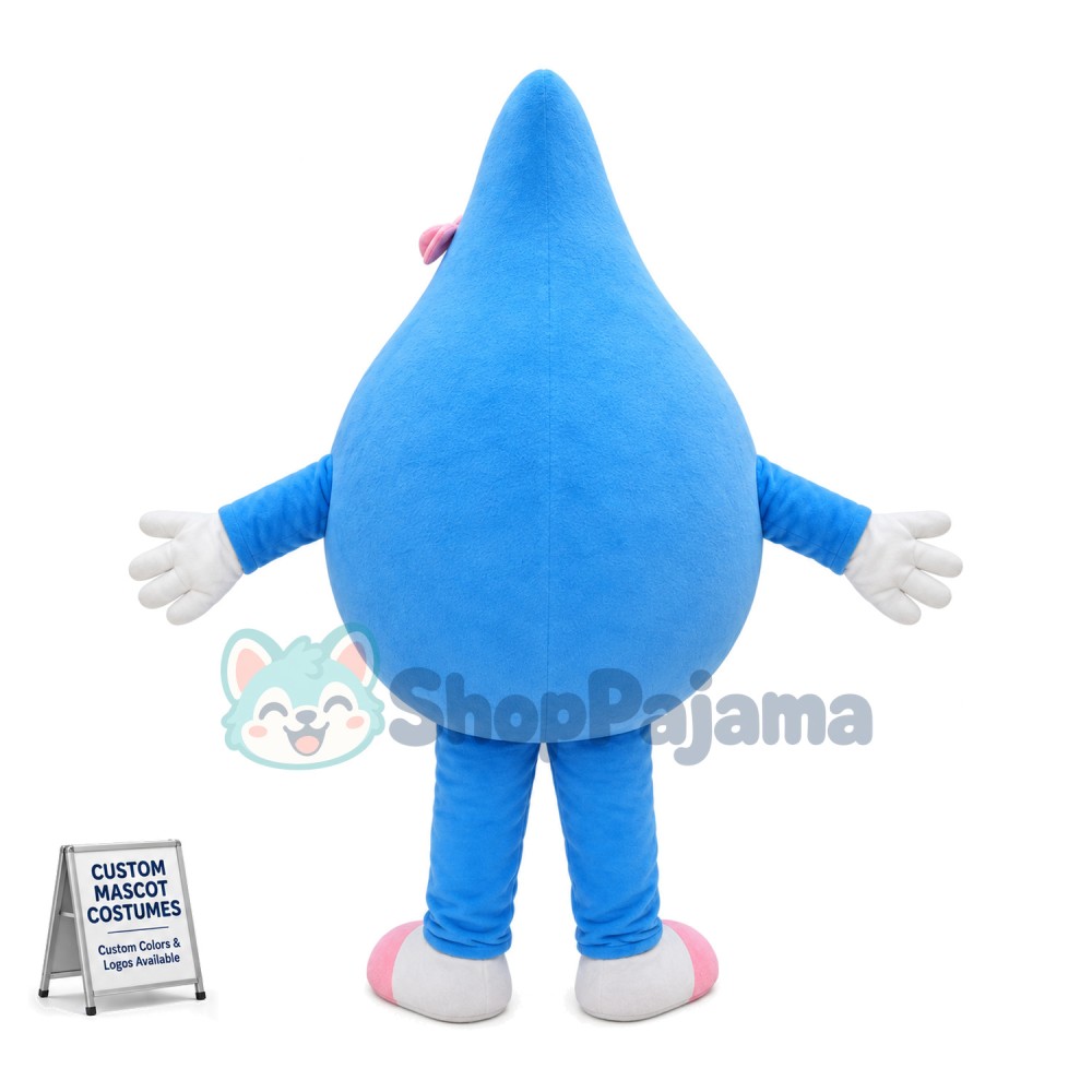 Water Drop Girl Mascot Costume 