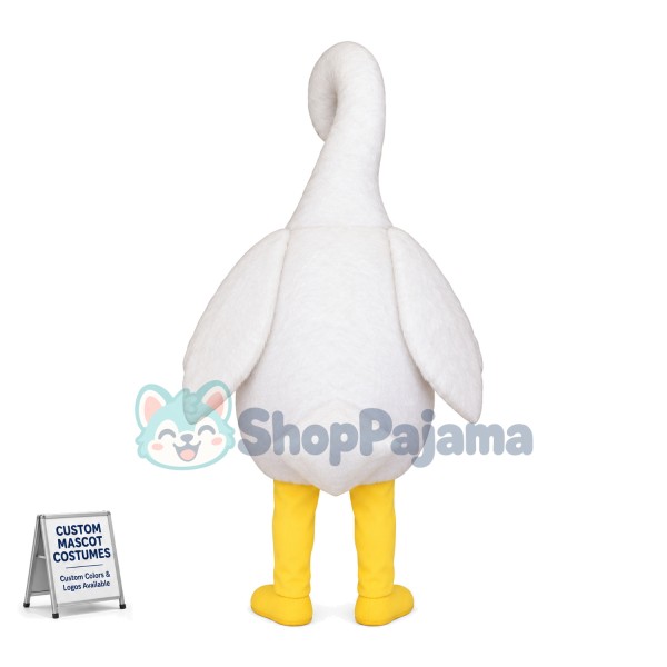 Deluxe White Goose Mascot Costume 