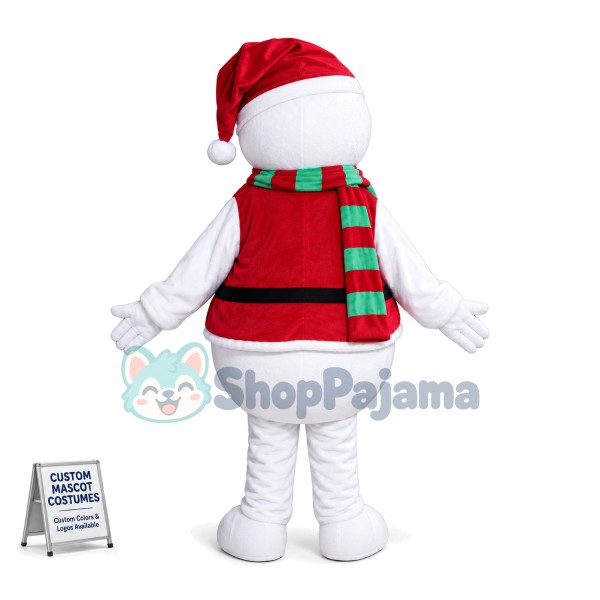 Christmas Snowman Mascot Costume 