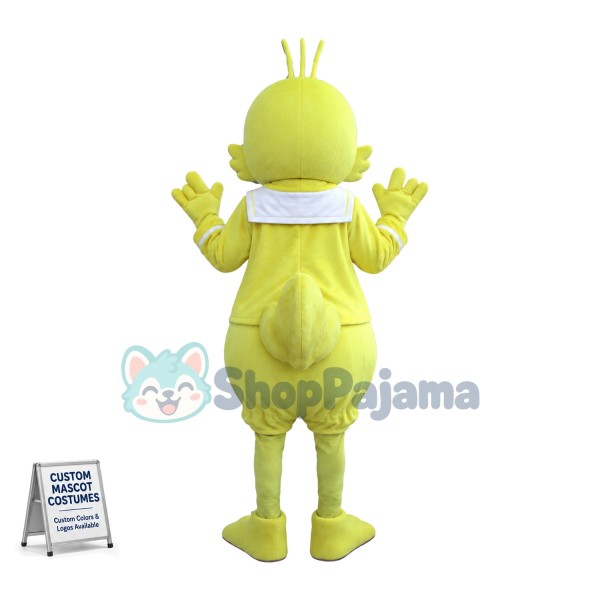 Sailor Yellow Turkey Mascot Costume 