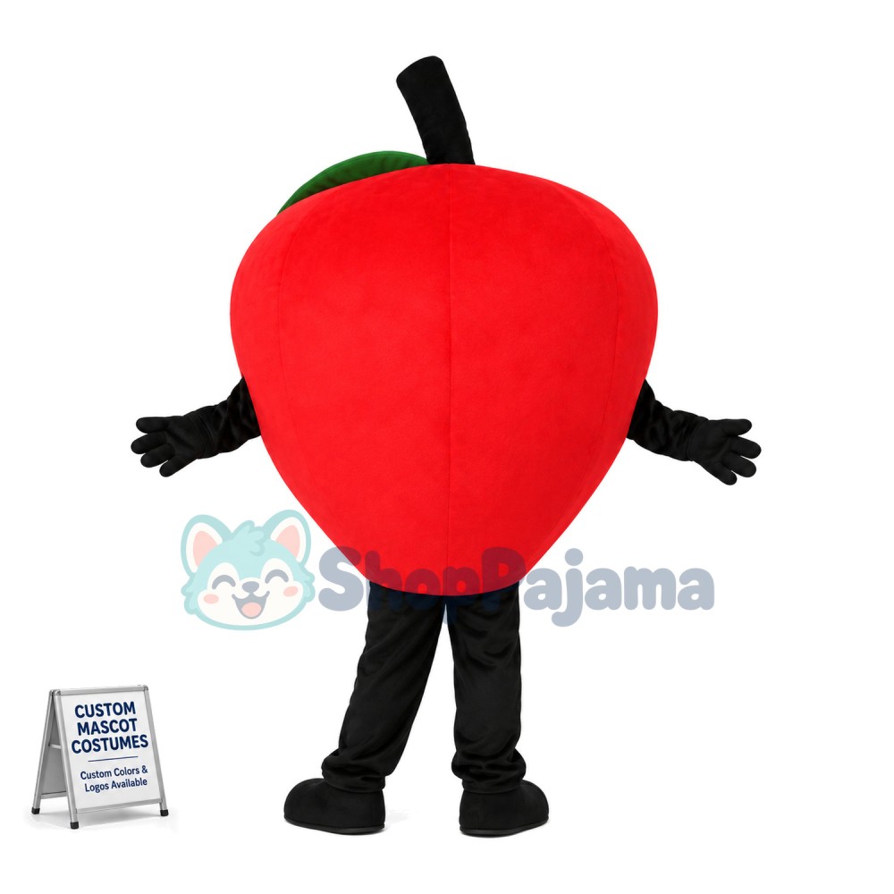 Lightweight Cartoon Red Apple Mascot Costume 