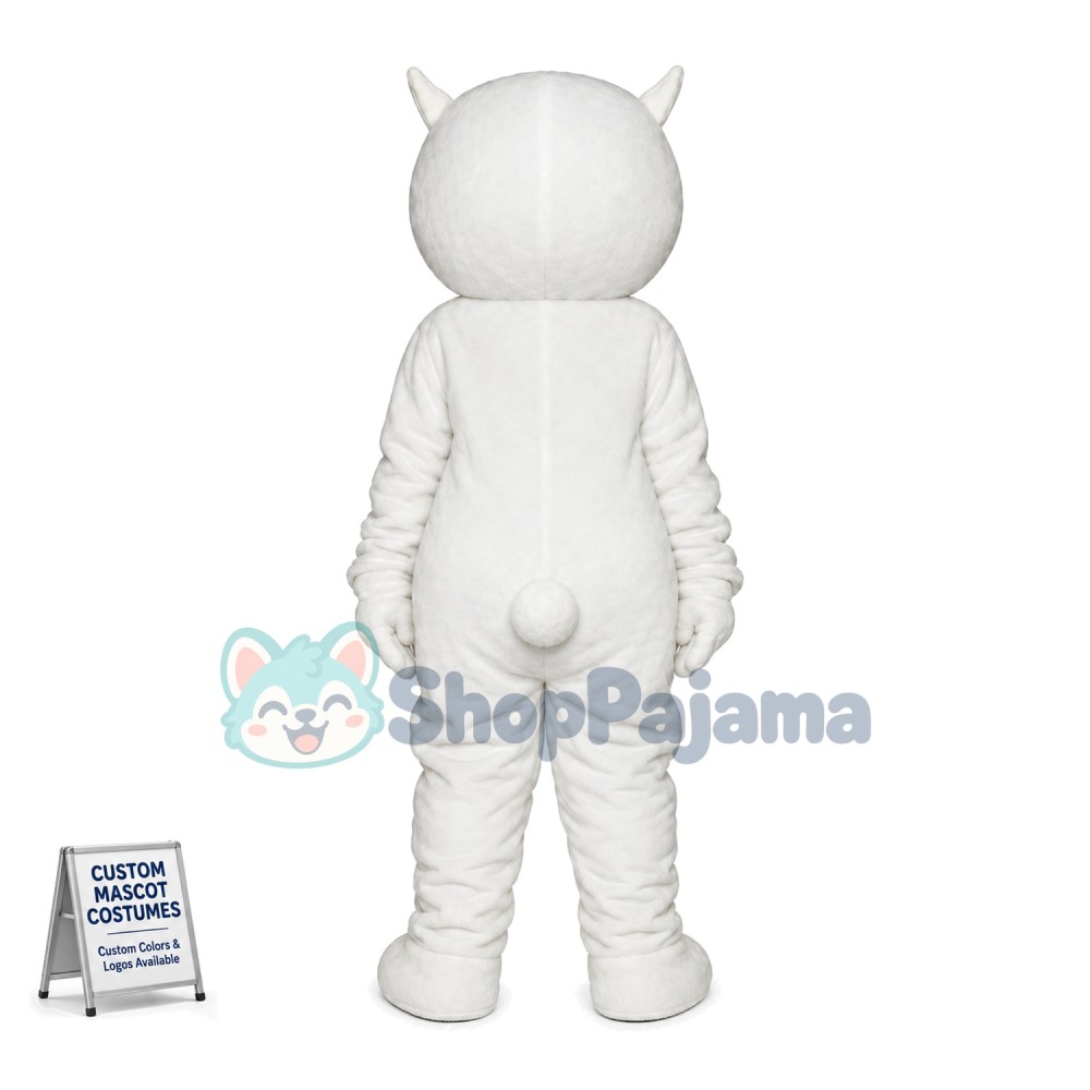 White Chihuahua Dog Mascot Costume