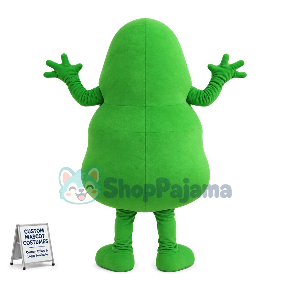 Adult Cartoon Green Germ Virus Bacterium Monster Mascot Costume 