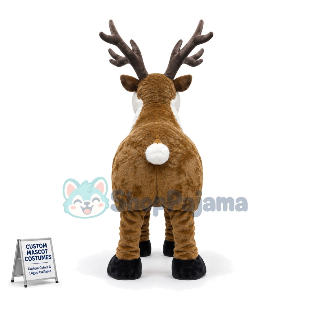 Two Person Reindeer Animal Mascot Costume 