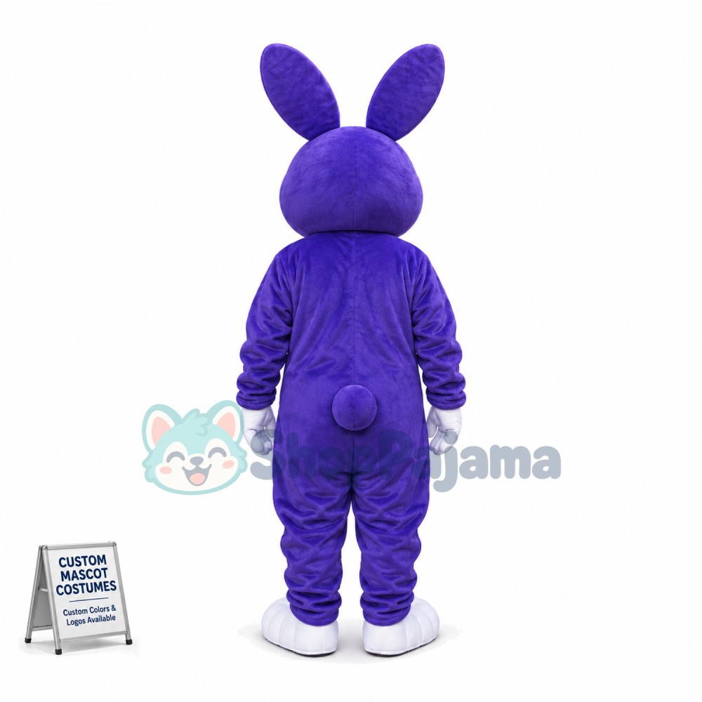 Purple Rabbit Mascot Costume For Adult