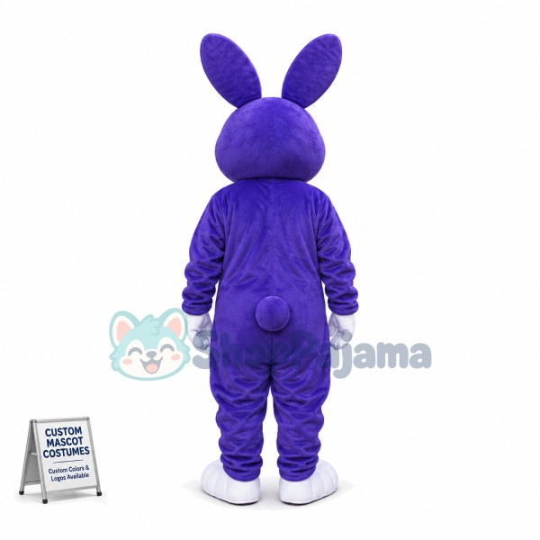 Purple Rabbit Mascot Costume For Adult