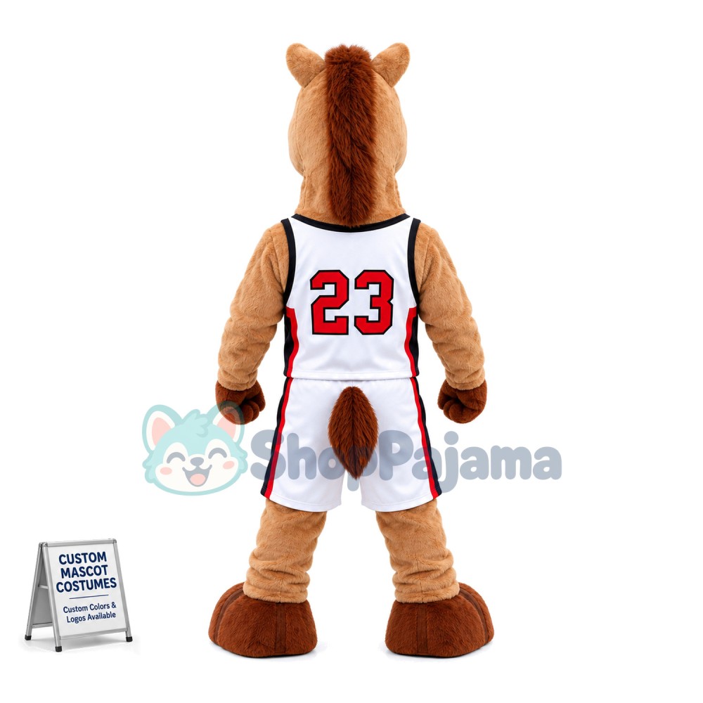 Power Fierce Basketball Mustang Mascot Costume