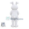 Simple Style White Bunny Mascot Costume 