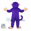 Purple Monkey Mascot Costume 