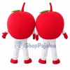 Simple Style Red Apple Cartoon Mascot Costume 