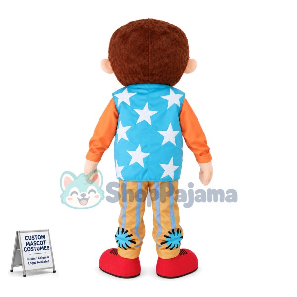 Textured Mr Tumble Mascot Costume Cartoon Character 