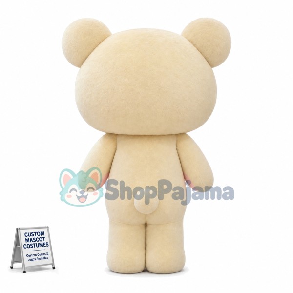 Korilakkuma the Yellowish-white Bear Mascot Costume	