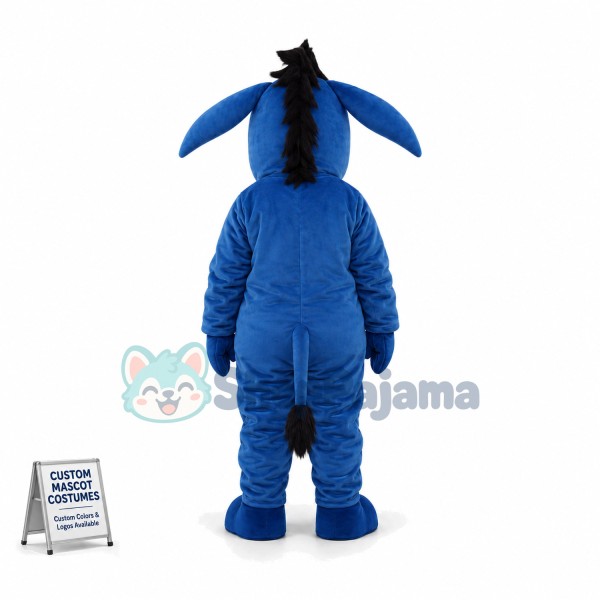 Pessimistic Eeyore the Donkey Mascot Costume	