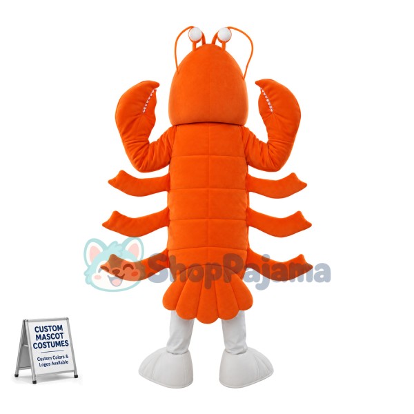Deluxe Orange Lobster Lightweight Mascot Costume 