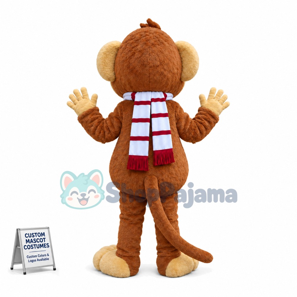 Adult Cartoon Big Mouth Monkey Mascot Costume 