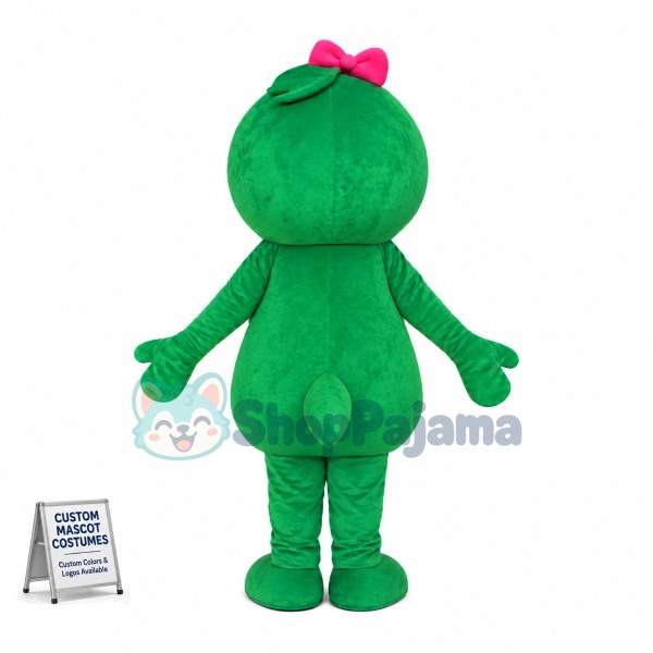 Cute Baby Crocodile Girl Mascot Cartoon Costume 