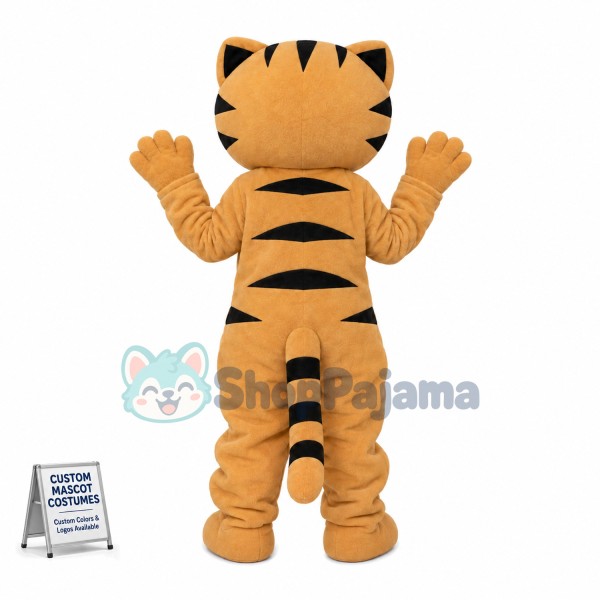 Golden Kitten Mascot Adult Costume 