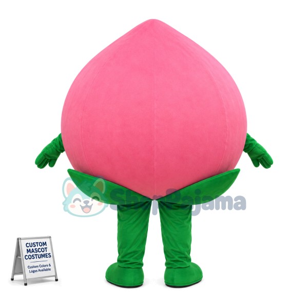 Deluxe Cartoon Pink Juicy Peach Mascot Costume	