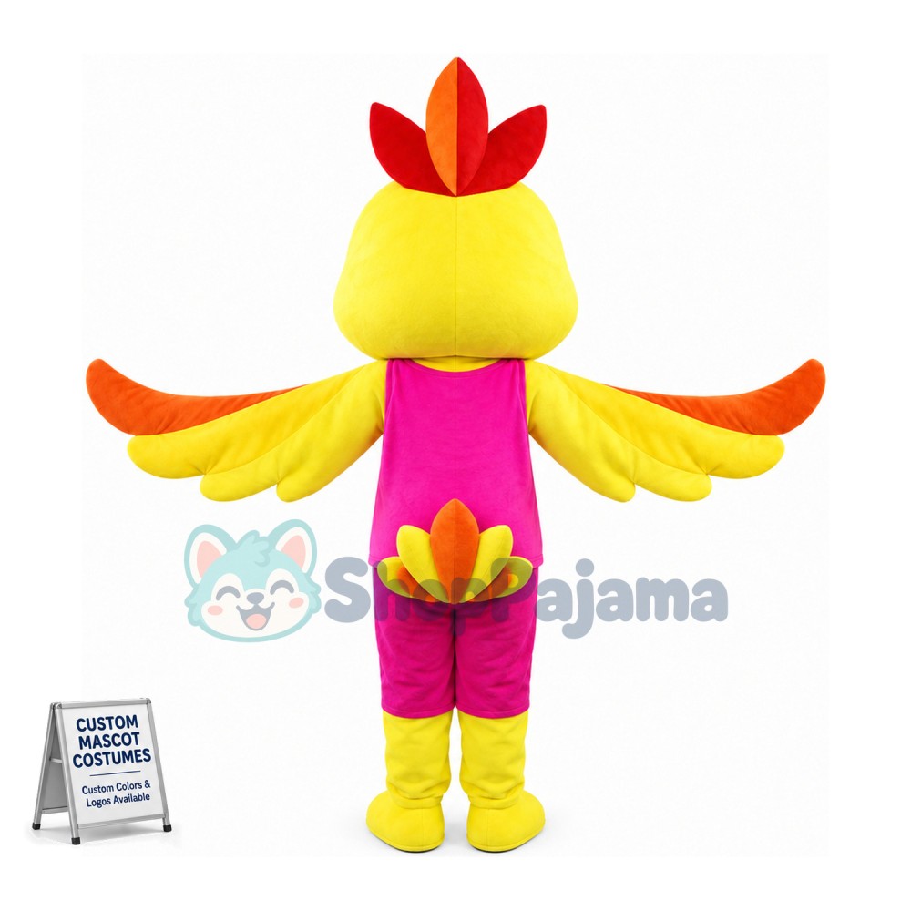 Cute Cartoon Phoenix Mascot Costume 