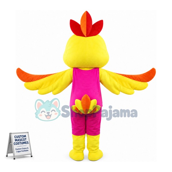 Cute Cartoon Phoenix Mascot Costume 