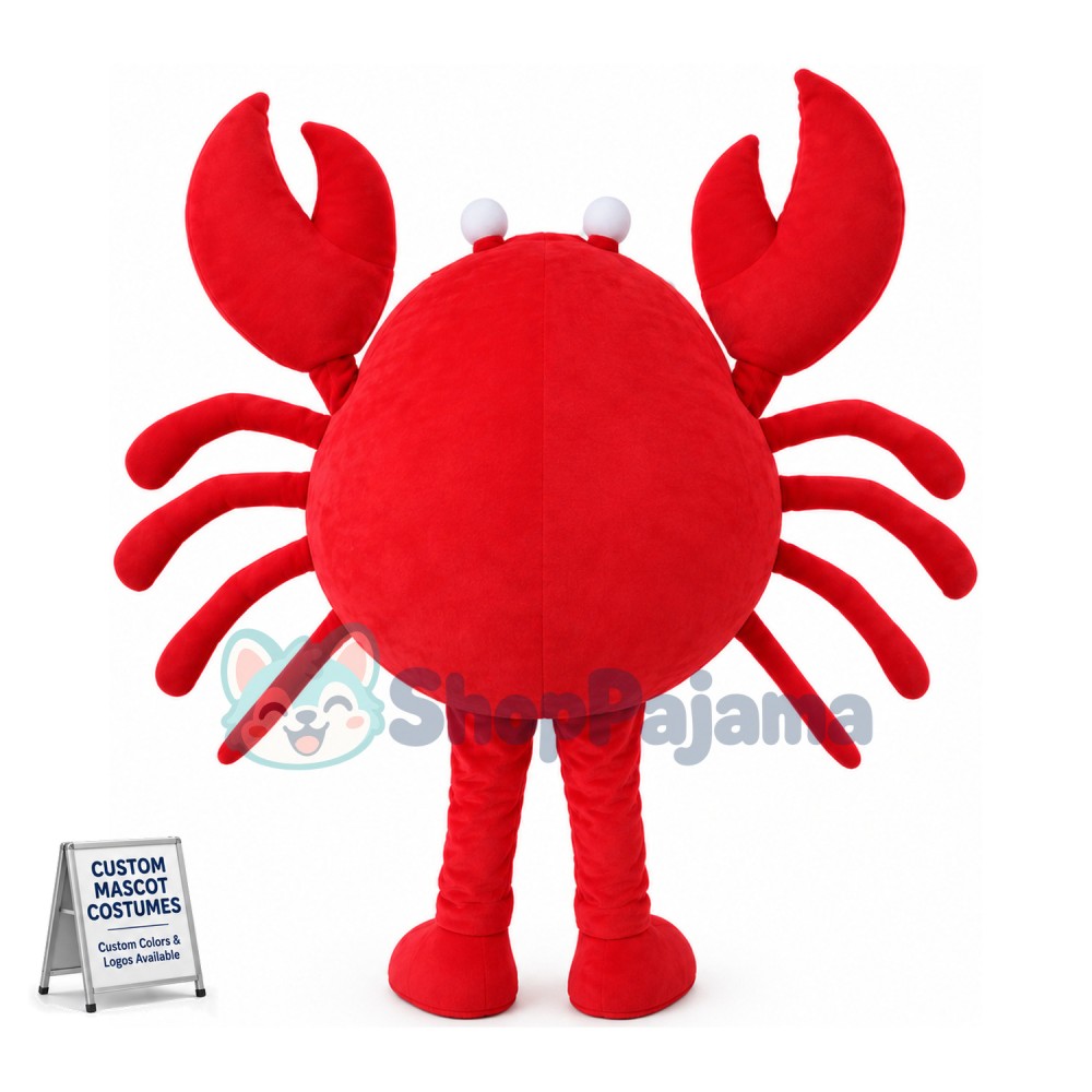 Huge Red Crab Mascot Costume 