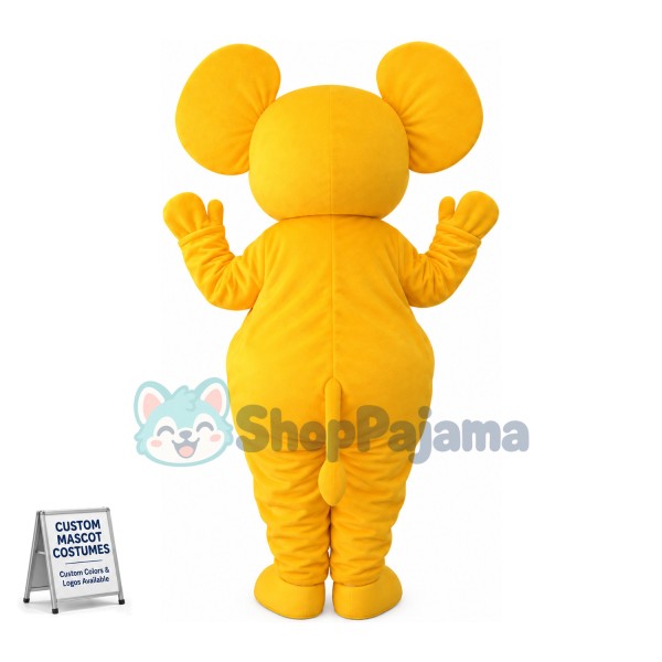 Adult Yellow Elephant Lightweight Mascot Costume 