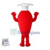 Chef Red Chili Pepper Cartoon Mascot Costume 