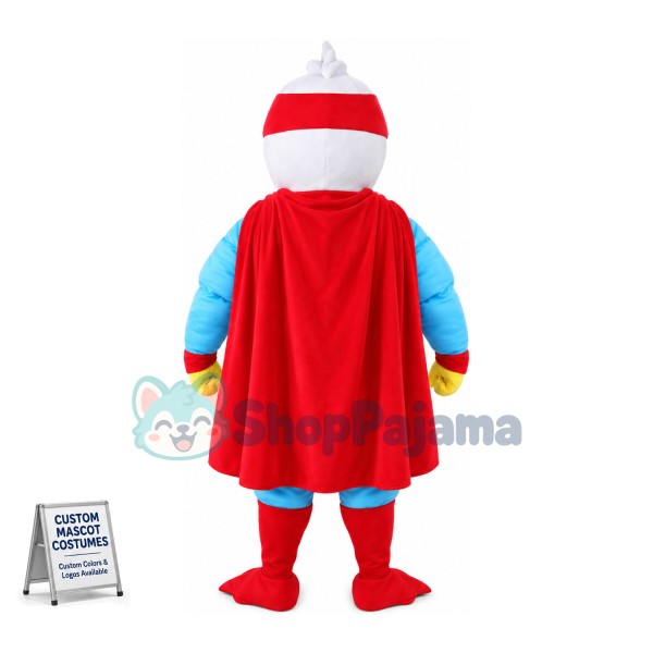 Superman Donald Duck Mascot Costume Cartoon character