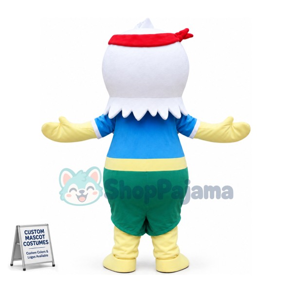 Ninja Baby Eagle Mascot Cartoon Costume 