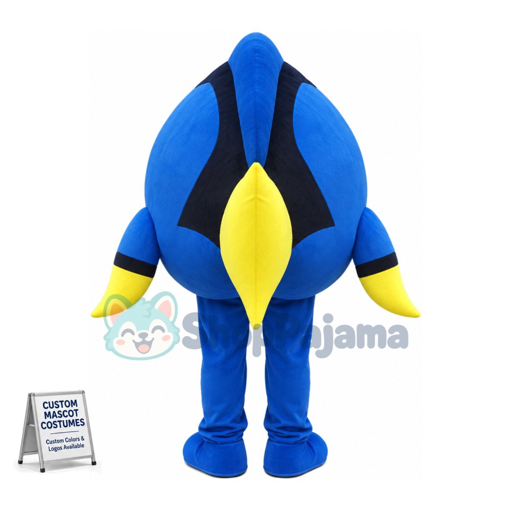 Optimistic Dory the Blue-tang Fish Mascot Costume 