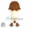 Adult Cartoon Light Yellow Lion Mascot Costume