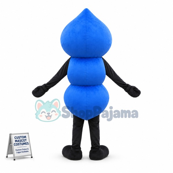 One-eyed Blue Ant Mascot Costume For Adult	