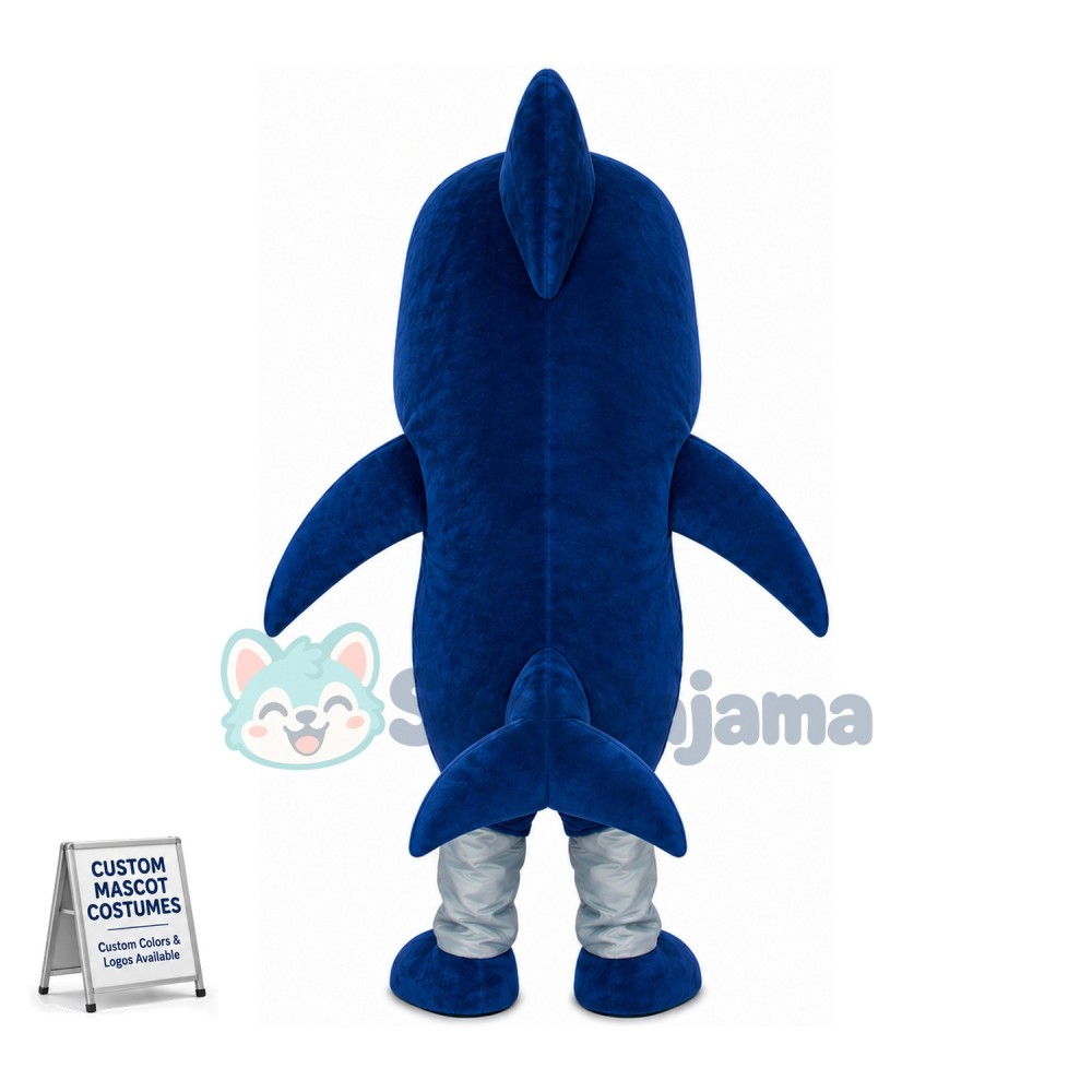 Ferocious Blue Shark Mascot Costume 