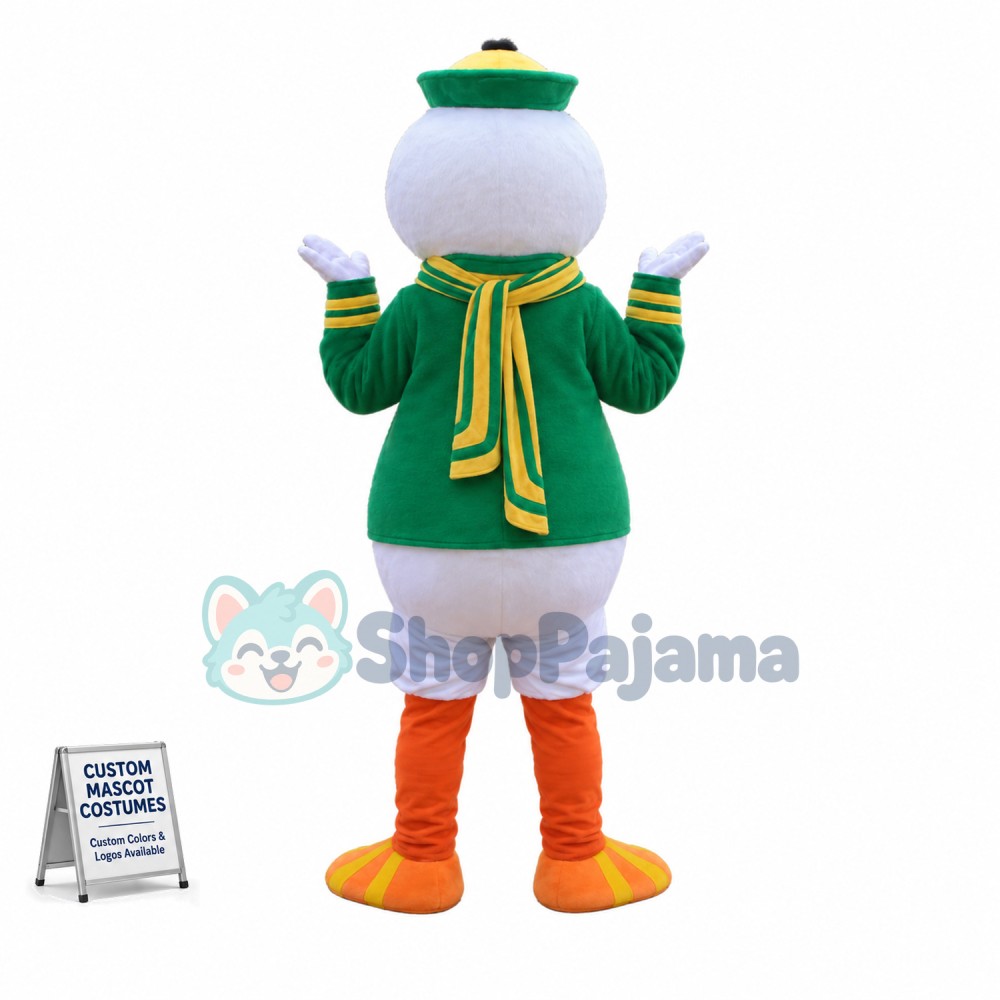 University Donald Duck Mascot Costume 